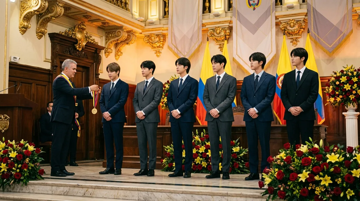 Funcionario entrega medalla a grupo de hombres jóvenes en ceremonia oficial.